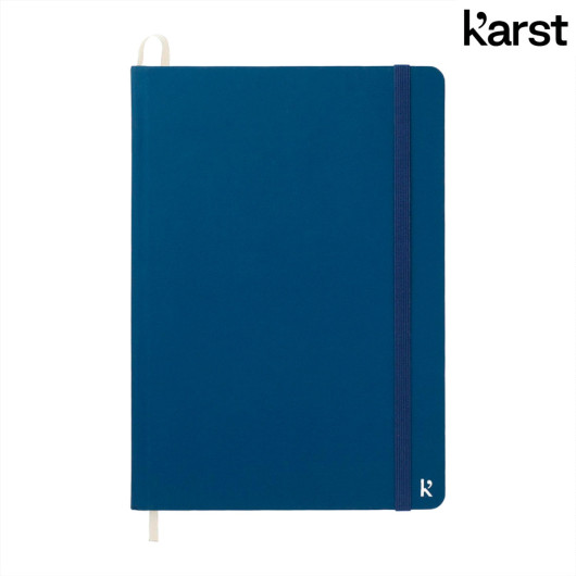 Navy Front Karst A5 Stone Paper Hardcover Notebooks